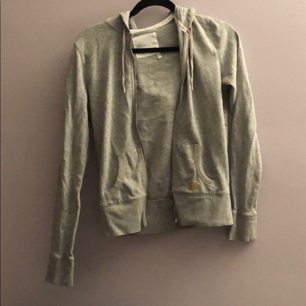 Grey zip up